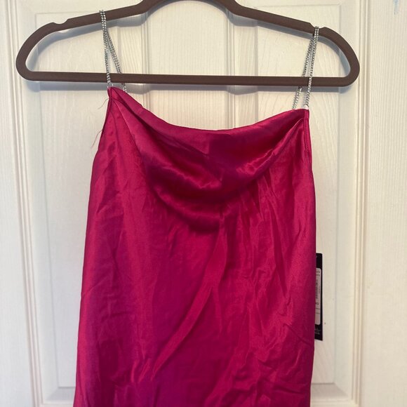 Nicole Miller New York Pink Cowl Neck Tank Top NWT XS - Picture 1 of 5